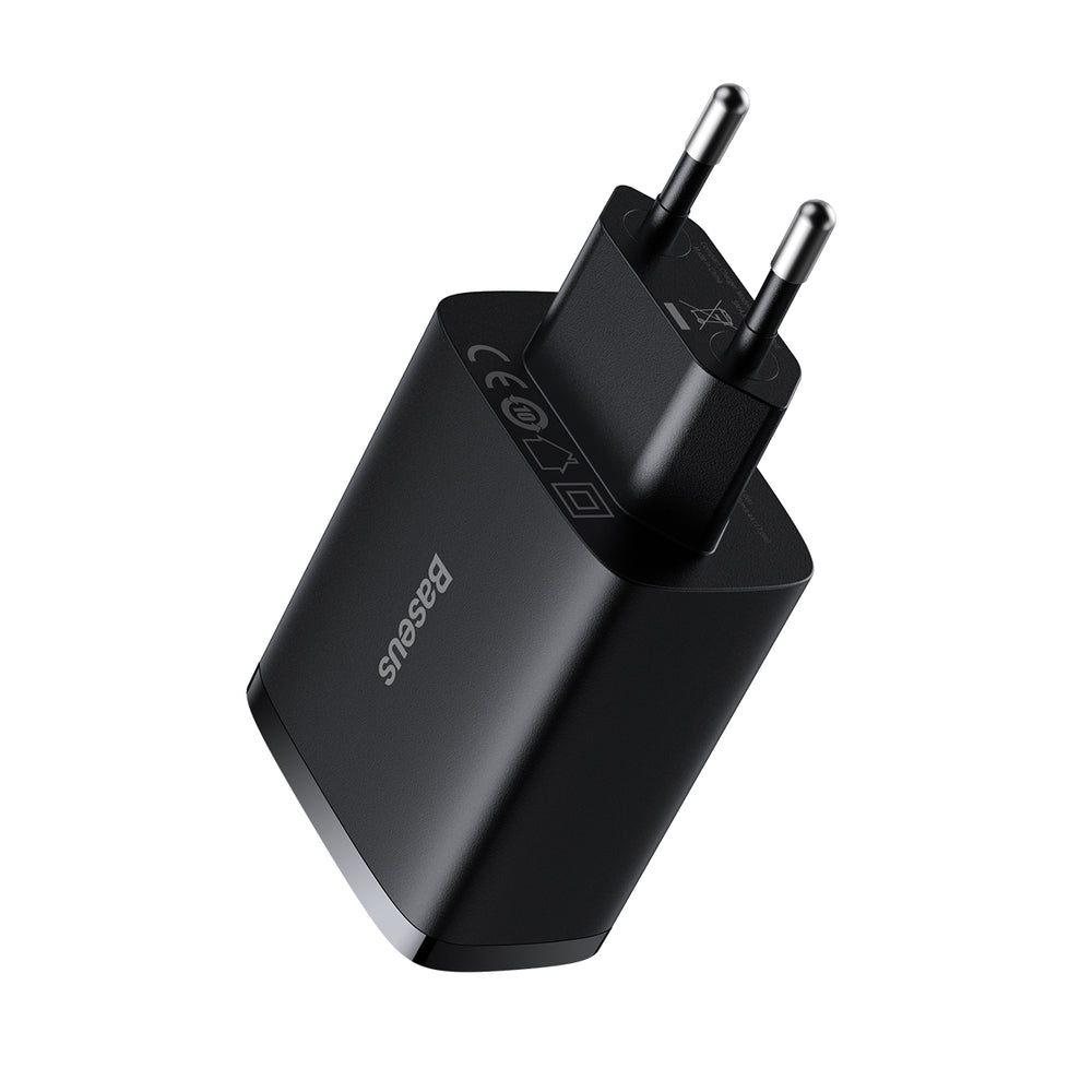 Baseus Compact oplader 3x USB 17W sort (CCXJ020101)