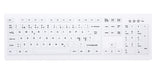CHERRY AK-C8100F-FU1-W/NOR tastatur Kontor RF trådløst QWERTY Norsk Hvid