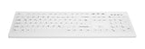 CHERRY AK-C8100F-U1-W/NOR tastatur Medicinsk USB QWERTY Norsk Hvid