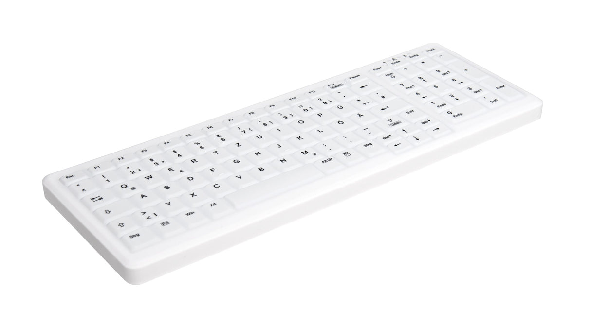 CHERRY AK-C7000 tastatur Medicinsk USB QWERTY Norsk Hvid