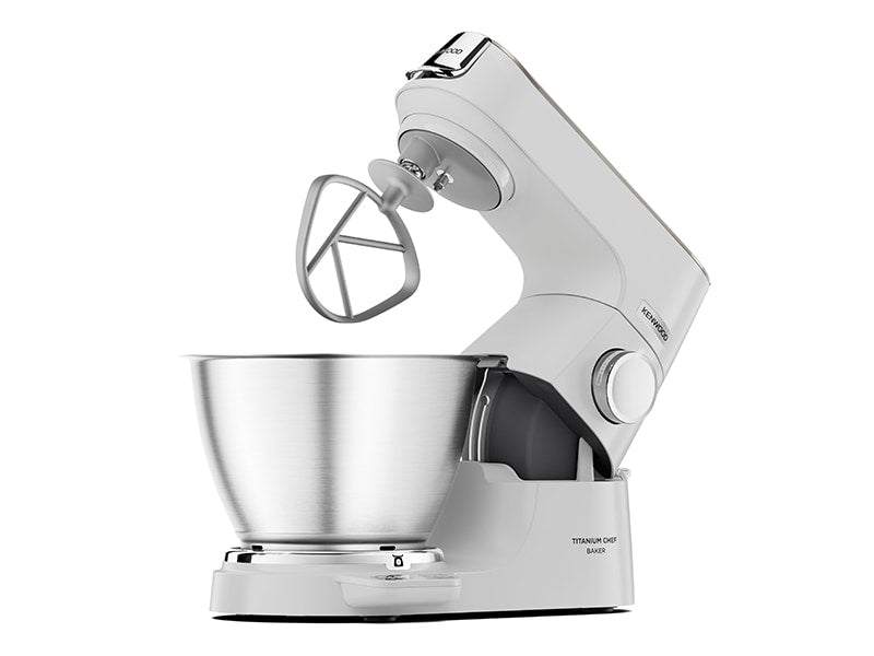 Kenwood Titanium Chef Baker KVC65.001WH Køkkenmaskine 5liter 1200W Hvid/champagnecreme