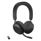 Jabra Evolve2 75 Headset Trådløs Kontor/Callcenter USB Type-C Bluetooth Opladningsstativ