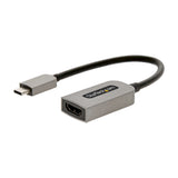StarTech.com USB C to HDMI Adapter, 4K 60Hz UHD Video, HDR10, USB-C to HDMI 2.0b Adapter Dongle, USB Type-C DP Alt Mode to HDMI Monitor/Display/Projector, USB C to HDMI Converter, M/F - Thunderbolt 3 Compatible Videoadapter 13cm Grå