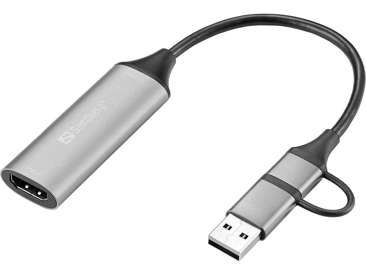 Sandberg HDMI Capture Link to USB-C/A