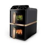 Philips 4000 series Dual Stack Airfryer Vertical Basket 10L Double Stand-alone 2750 W Hot air fryer Black