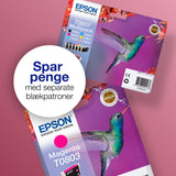 Epson Hummingbird Enkeltpakke, cyan T0802 Claria Photographic Ink