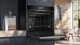 Siemens iQ700 HR776GMB1 ovn 71 L Sort, Rustfrit stål