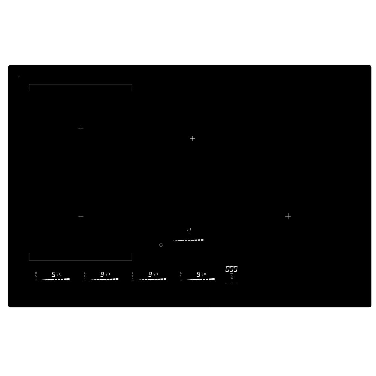 Eico 2536 kogeplade Sort Indbygget 78 cm Zone induktionskogeplade 4 zone(s)