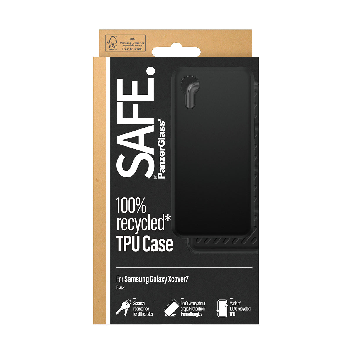 PanzerGlass SAFE. by ® TPU Case Sort Samsung Galaxy Xcover7