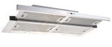 Silverline Crystal Semi indbygget (træk ud) Rustfrit stål 483 m³/t