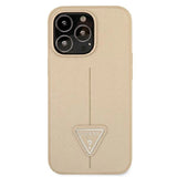 Guess GUHCP13LPSATLE iPhone 13 Pro / 13 6.1" beige/beige hardcase SaffianoTriangle Logo