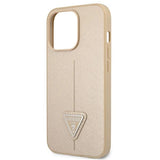 Guess GUHCP13LPSATLE iPhone 13 Pro / 13 6.1" beige/beige hardcase SaffianoTriangle Logo