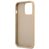 Guess GUHCP13LPSATLE iPhone 13 Pro / 13 6.1" beige/beige hardcase SaffianoTriangle Logo
