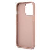 Guess GUHCP13LPSATLP iPhone 13 Pro / 13 6.1" pink/pink hardcase SaffianoTriangle Logo