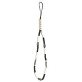 Guess pendant GUSTBCKH Telefonrem sort-hvid/sort-hvid Heishi perler