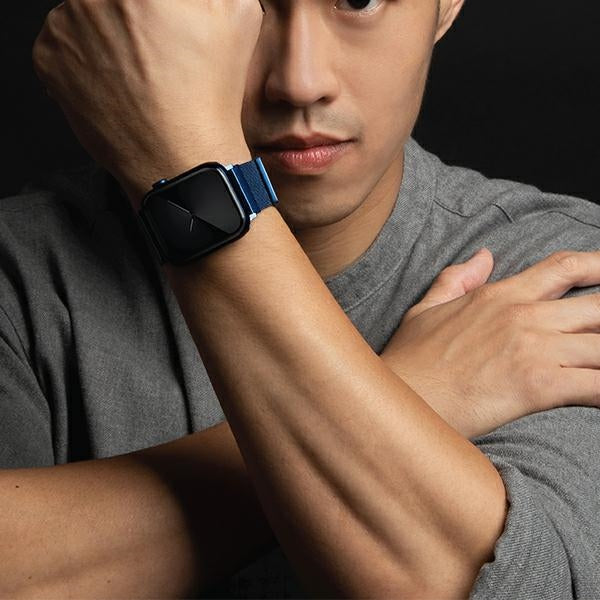 Uniq Dante rustfrit stål rem til Apple Watch 1/2/3/4/5/6/7/8/SE/SE2 38/40/41 mm - Blå
