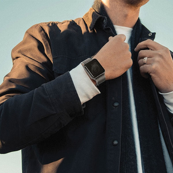 Uniq Dante rustfrit stål rem til Apple Watch 1/2/3/4/5/6/7/8/SE/SE2 38/40/41mm - Rose Gold