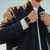 Uniq Dante rustfrit stål rem til Apple Watch 1/2/3/4/5/6/7/8/SE/SE2 38/40/41mm - Rose Gold