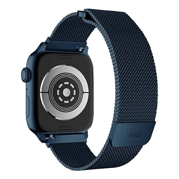 Uniq Dante rustfrit stål rem til Apple Watch 1/2/3/4/5/6/7/8/SE/SE2 42/44/45 mm - Blå