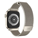Uniq Dante rustfrit stål rem til Apple Watch 1/2/3/4/5/6/7/8/SE/SE2 42/44/45 mm - beige
