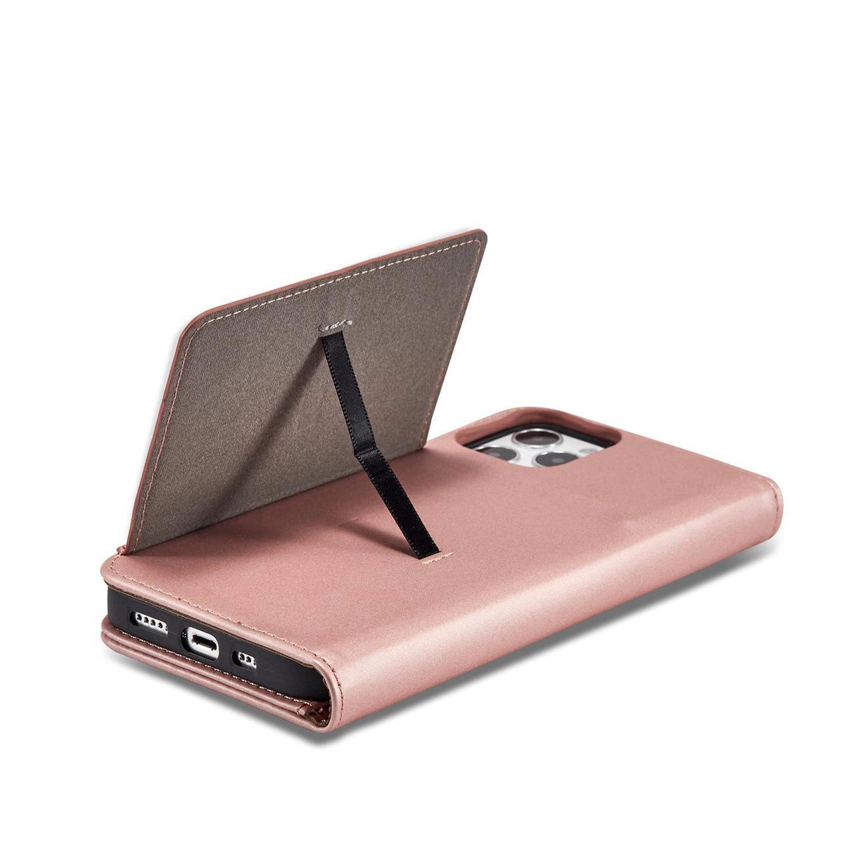 Magnetkortkasse til iPhone 12 Pro lommekort tegnebog kortstativ Pink