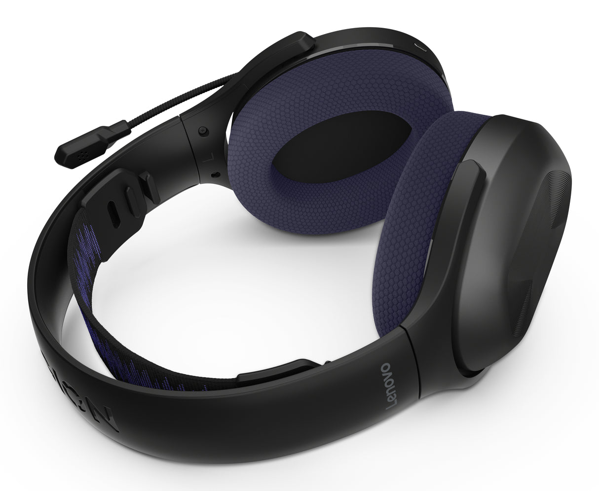 Lenovo Legion H410 Hovedtelefoner Trådløs Headset Spil USB Type-C Bluetooth Sort, Lilla