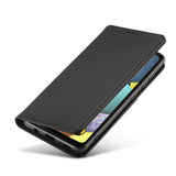 Magnetkort Hylde Hylde til Samsung Galaxy A12 5G lommepung lommebog kortholder sort