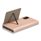 Magnetkort Hylde Hylde til Samsung Galaxy A12 5G lommepung tegnebog Kortholder Pink