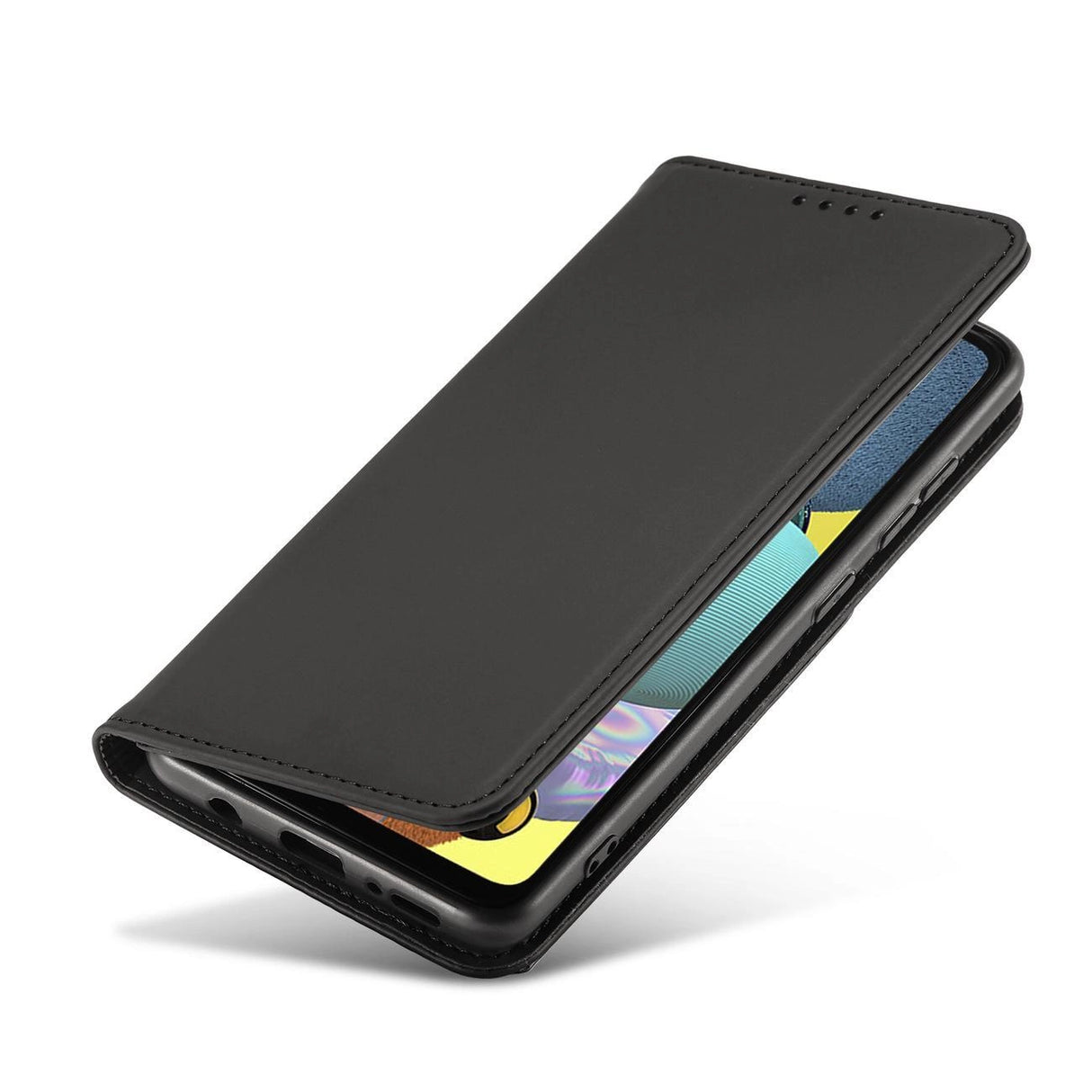 Magnetkort Hylde Hylde til Samsung Galaxy A13 5G lommepung tegnebog kortholder sort
