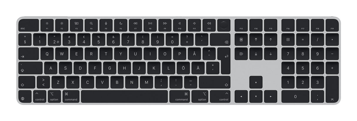 Apple Magic tastatur Universel USB + Bluetooth QWERTY Svensk Sort