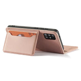 Magnetkort Hylde Hylde til Samsung Galaxy A13 5G lommepung tegnebog Kortholder Pink