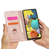 Magnetkort Hylde Hylde til Samsung Galaxy A13 5G lommepung tegnebog Kortholder Pink