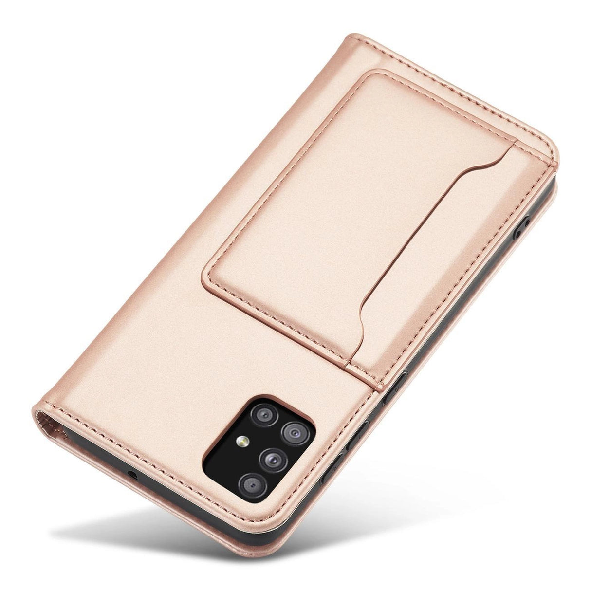 Magnetkort Hylde Hylde til Samsung Galaxy A13 5G lommepung tegnebog Kortholder Pink