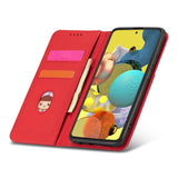 Magnetkort Hylde Hylde til Samsung Galaxy A13 5G lommepung tegnebog Kortholder Rød