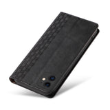 Magnet Strap Case for iPhone 12 Pouch Wallet + Mini Lanyard Pendant Svart