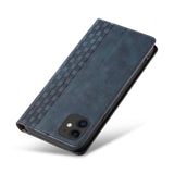 Magnet Strap Case for iPhone 12 Pouch Wallet + Mini Lanyard Pendant Blå