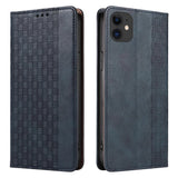 Magnet Strap Case for iPhone 12 Pouch Wallet + Mini Lanyard Pendant Blå