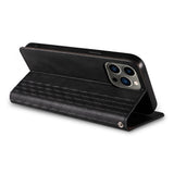 Magnet Strap Case for iPhone 12 Pro Pouch Wallet + Mini Lanyard Pendant Svart