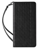 Magnet Strap Case for iPhone 12 Pro Pouch Wallet + Mini Lanyard Pendant Svart