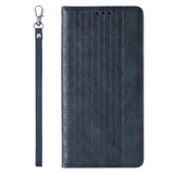 Magnet Strap Case til iPhone 12 Pro Max Pouch Wallet + Mini Lanyard Pendant Blå