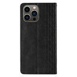 Magnet Strap Case Case for iPhone 13 Pro Pouch Wallet + Mini Lanyard Pendant Svart