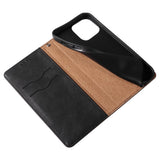 Magnet Strap Case Case for iPhone 13 Pro Max Pouch Wallet + Mini Lanyard Pendant Svart
