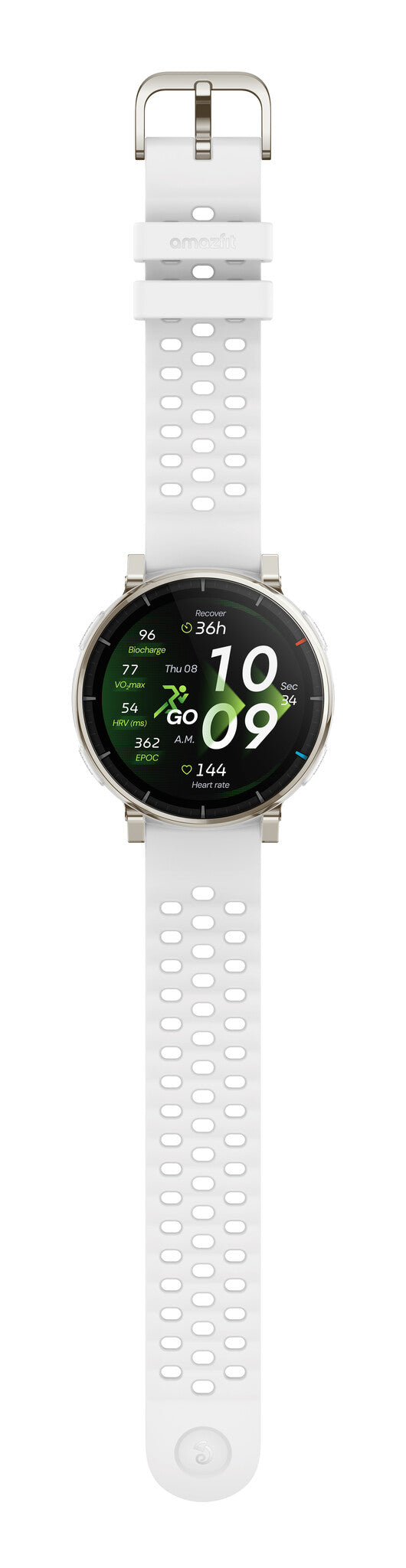 Amazfit Active 3 3,35 cm (1.32") AMOLED Digital 466 x 466 pixel Berøringsskærm Guld GPS (satellit)