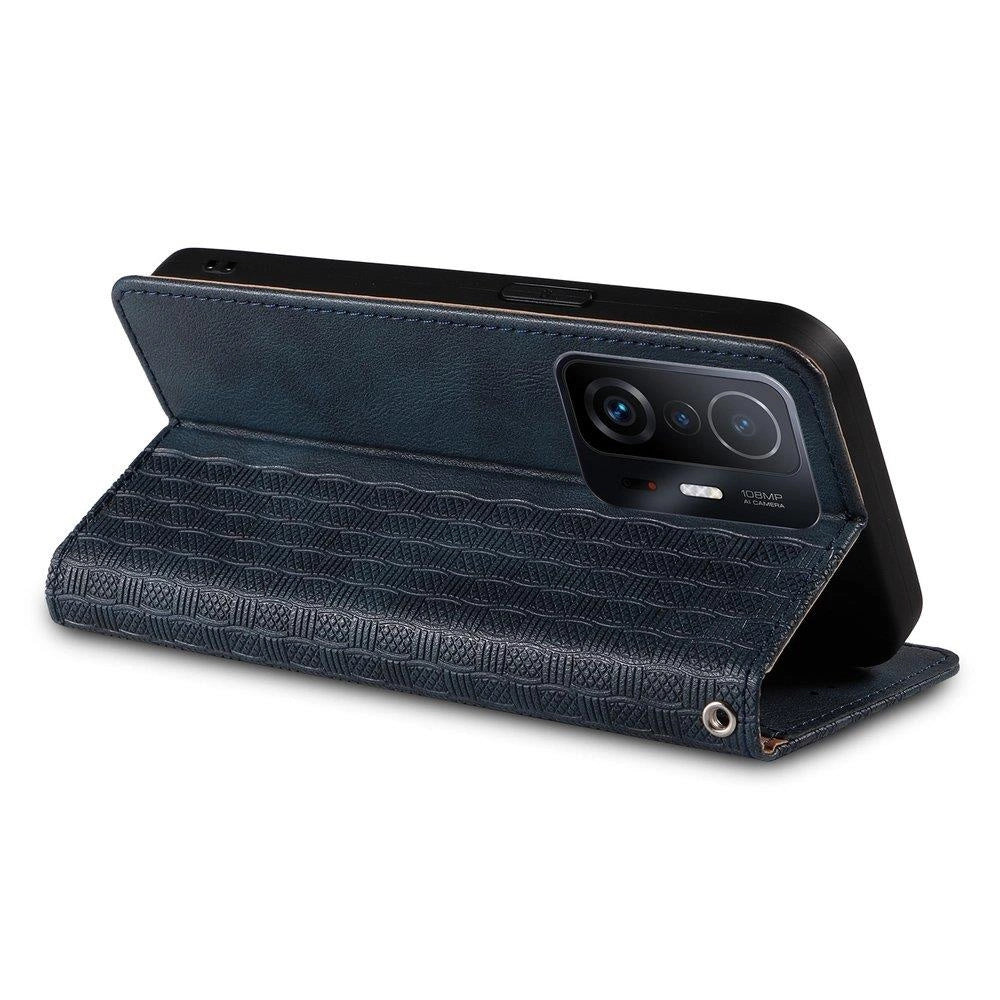 Magnet Strap Case Case for Xiaomi Redmi Note 11 Pro Pouch Wallet + Mini Lanyard Pendant Blå