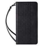 Magnet Strap Case Case for Samsung Galaxy S22 + (S22 Plus) Taske Punge + Mini Lanyard Pendant Svart