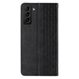 Magnet Strap Case Case for Samsung Galaxy S22 + (S22 Plus) Taske Wallet + Mini Lanyard Pendant Svart