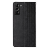 Magnet Strap Case Case for Samsung Galaxy S22 + (S22 Plus) Taske Punge + Mini Lanyard Pendant Svart
