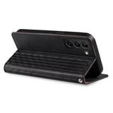 Magnet Strap Case Case for Samsung Galaxy S22 + (S22 Plus) Taske Punge + Mini Lanyard Pendant Svart
