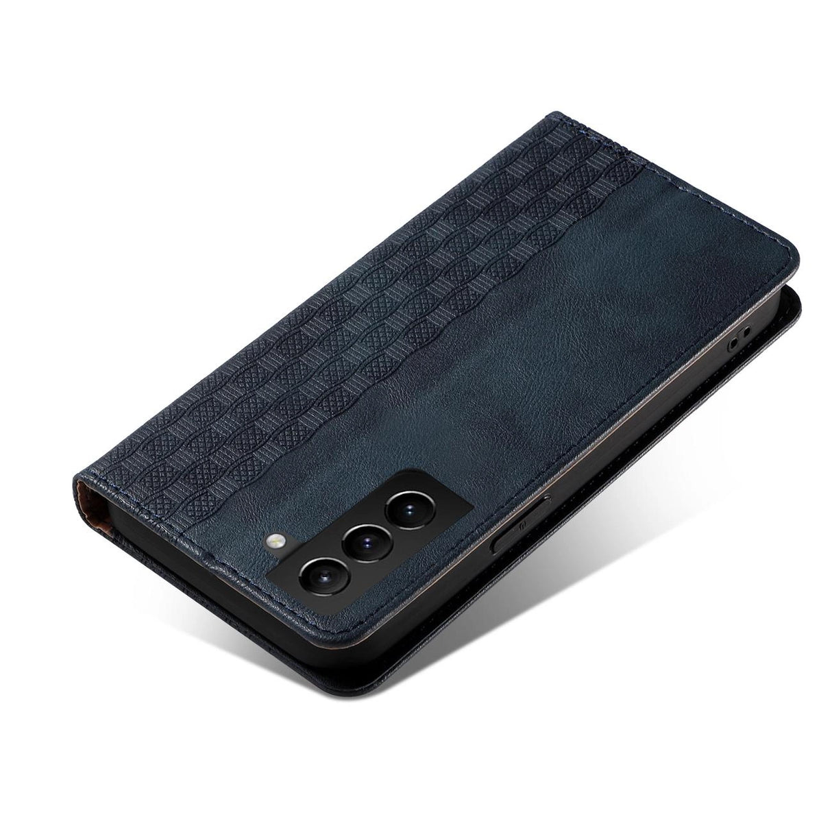 Magnet Strap Case Case for Samsung Galaxy S22 + (S22 Plus) Taske Wallet + Mini Lanyard Pendant Blå