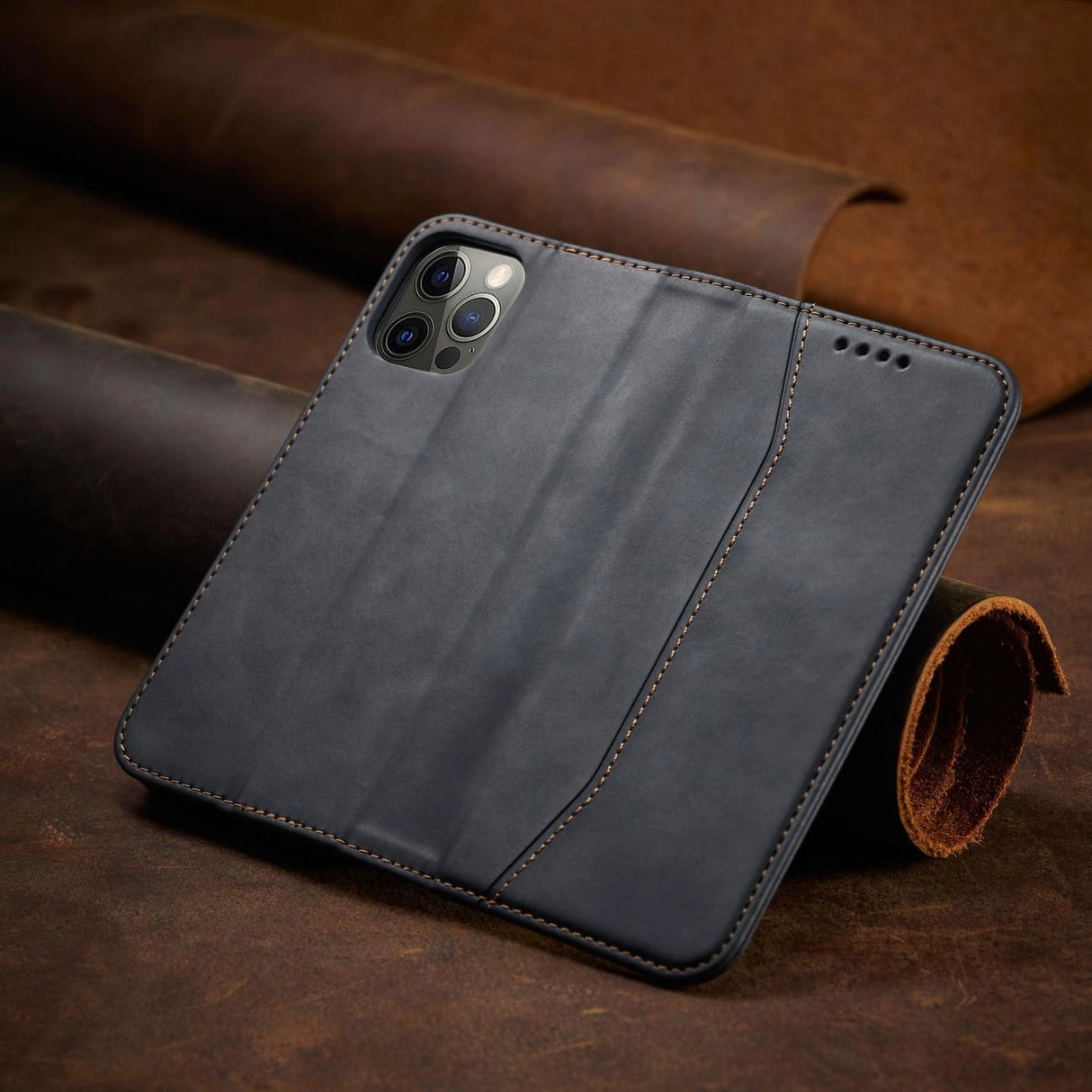 Magnet Fancy Case Case for iPhone 12 Pro Max Pouch Wallet Card Holder Sort